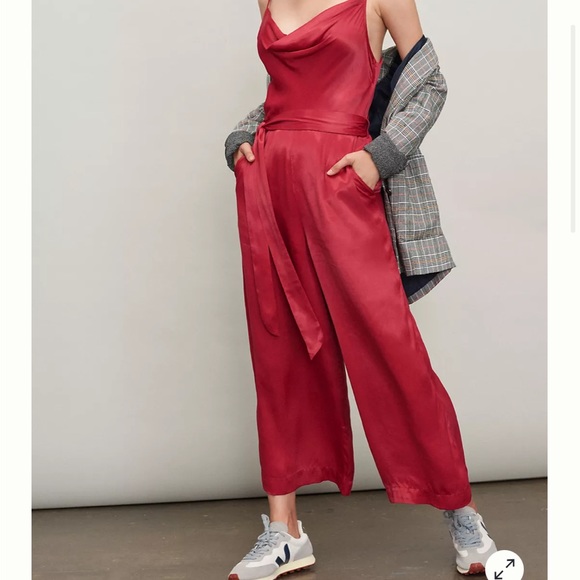 NWT Anthro Bl^nk Alizia Cowl Neck Jumpsuit - Picture 2 of 8